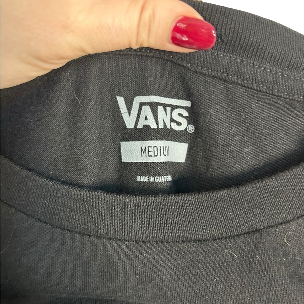♥️ Vans Black Pride BFF Graphic Tee T-shirt Comfy Casual Womens Size Medium - Picture 6 of 10